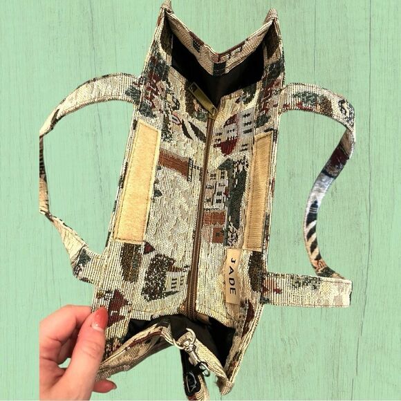 Vintage lighthouse tapestry shoulder bag matching change purse - Picture 8 of 9